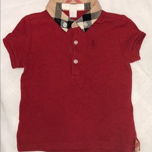 Burberry polo for baby boy